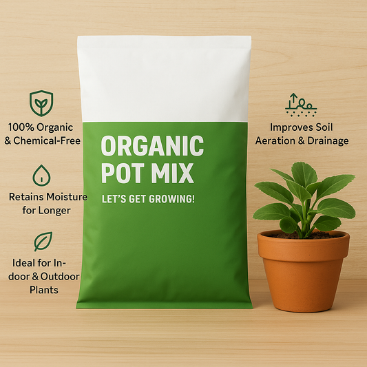 🌱 Organic Pot Mix – 50% OFF
