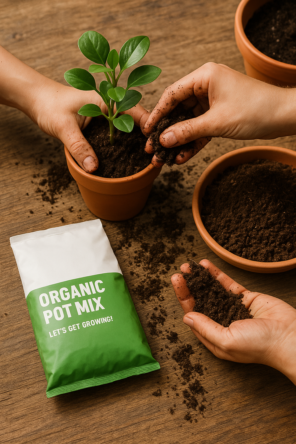🌱 Organic Pot Mix – 50% OFF