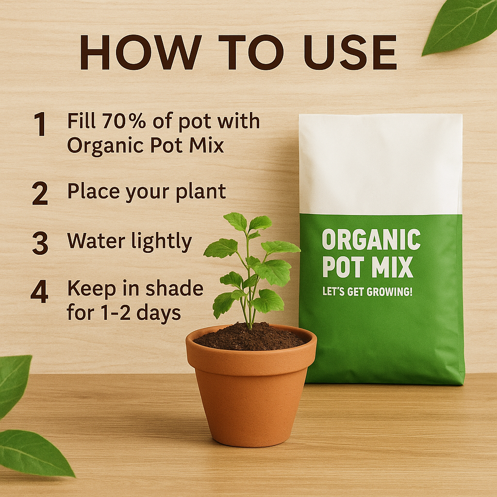 🌱 Organic Pot Mix – 50% OFF