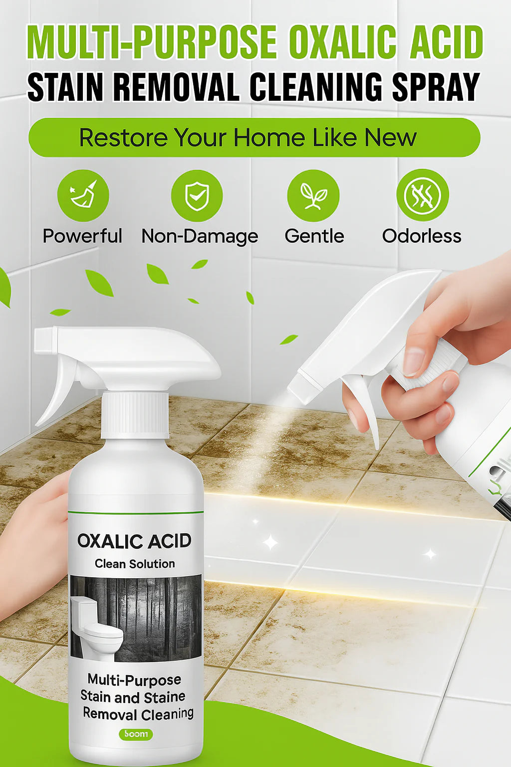 Multi-Purpose Oxalic Acid Stain Removal Spray (Pack of 2)