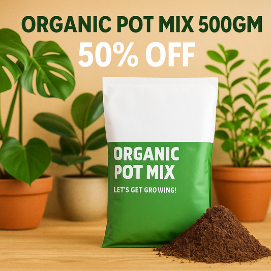 🌱 Organic Pot Mix – 50% OFF